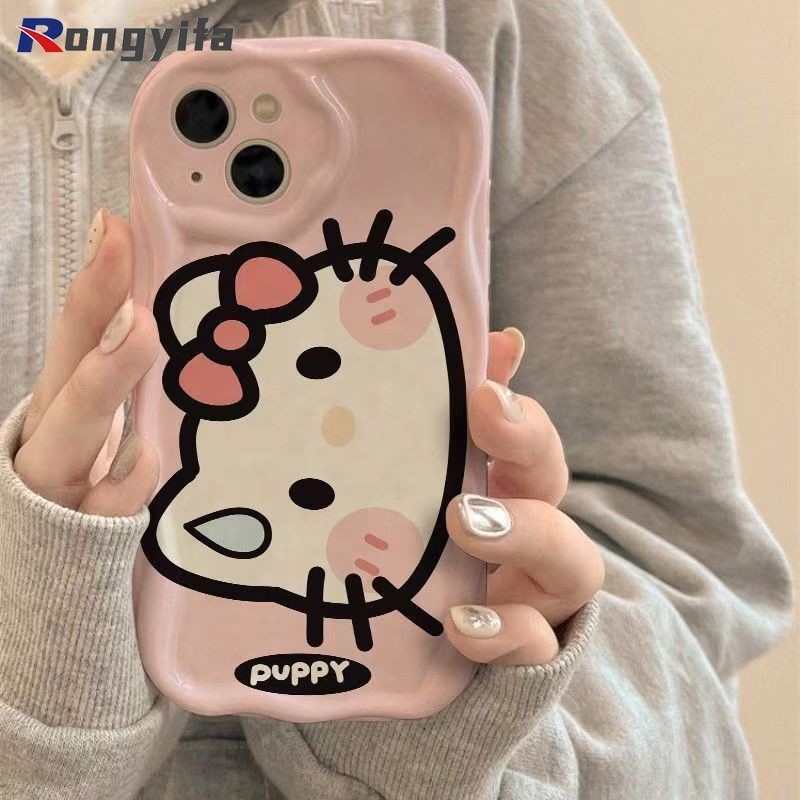 Ốp Điện Thoại Hello Kitty Màu Hồng Cho Vivo V40 Pro Y300 Pro Y19S 4G X200 Pro Ultra iQOO Z9 Turbo Z9X Neo 9 Pro Y28 4G Vỏ Hoạt Hình Mặt Lớn Kitty Dễ Thương May Mắn Mềm Chống Rơi