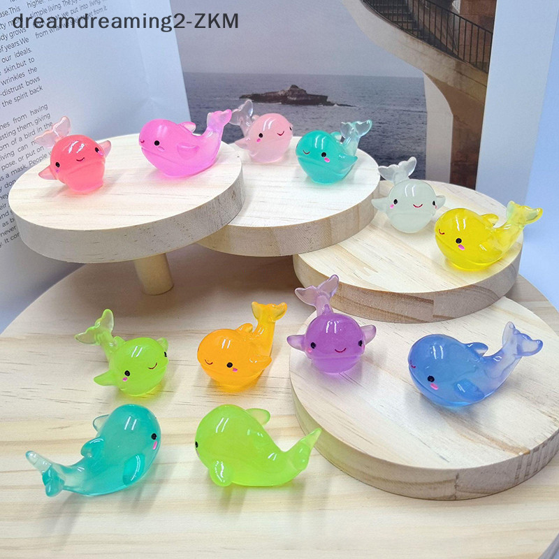 [dreamdreaming] 1 Cá Voi Dạ Quang Trang Trí Nhà Cảnh Quan Nhựa Thủ Công Phát Sáng Vườn Cá Voi Cá Thu Nhỏ Đồ Trang Trí Trang Trí [zkm]