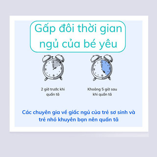 Khăn Quấn Chống Giật Mình Cho Bé Myd.23 Thoáng Khí Mềm Mịn Giúp Bé Ngủ Ngon Cho Bé Từ 0 - 6 Tháng