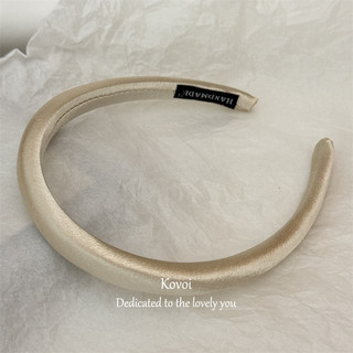 Kovoi / đơn giản Mercerized Thin Headband Sponge Girl Headband Outing Pressed Hair High Skull Hair Bundle All-Match Hairpin Headdress