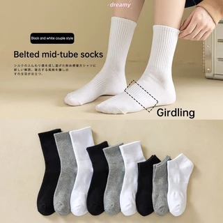 💕Dy💕Tất nam nữ bassic dễ phối đồ , tất vớ cotton co dãn bốn chiều thấm hút mô hôi chân