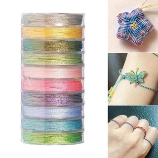 Flgo Thời Trang Sân Lấp Lánh Polyester Dây Chắc Chắn Trang Sức Làm Chủ Đề Với Màu Lấp Lánh Cho Vòng Tay Và Neckla