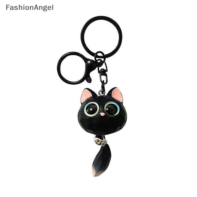 FashionAngel Hoạt Hình Sáng Tạo Móc Khóa Mắt Lớn Unisex Móc Khóa Xe Hơi Dễ Thương Tinh Tế Mặt Dây Chuyền Chống Mất 3D Móc Khóa TH