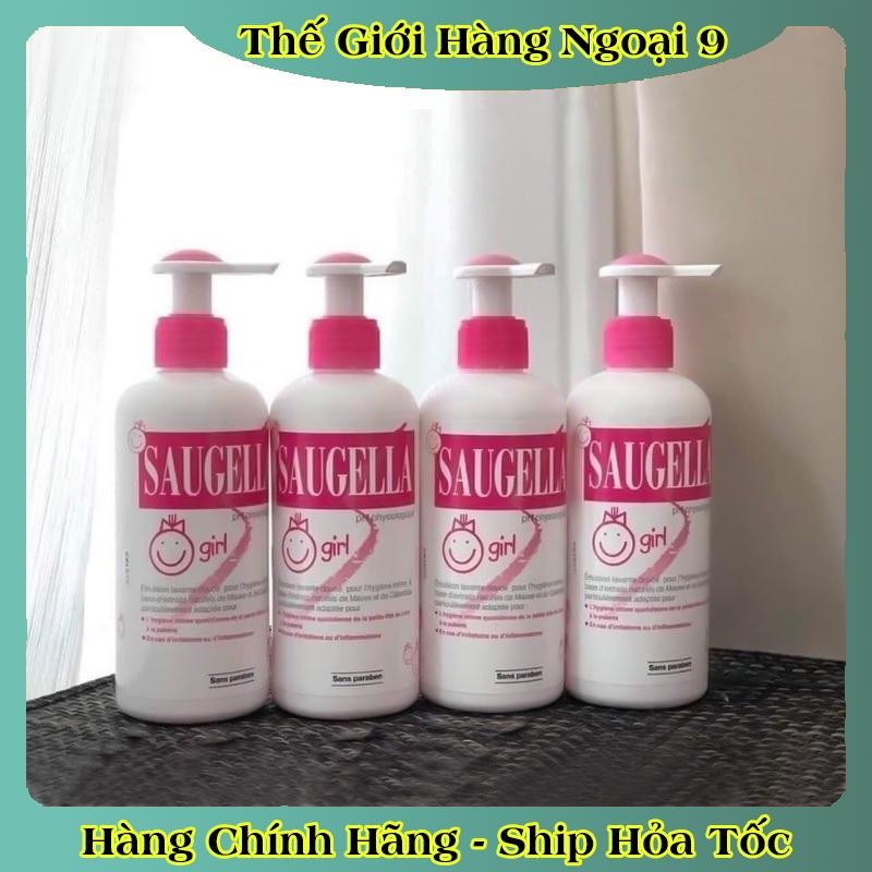 [Hàng Chính Hãng] Dung dịch vệ sinh bé gái Saugella của Pháp an toàn cho bé 3-12 tuổi