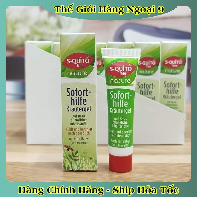 Xịt chống muỗi, kem bôi côn trùng đốt, thanh lăn và gel bôi muỗi đốt Squito Free cho bé từ sơ sinh của Đức- Date mới
