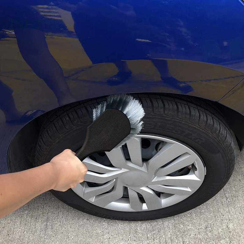 Jinhf Lốp Xe Ô Tô Vành Bánh Xe Bàn Chải Làm Sạch Chi Tiết Bàn Chải Rửa Khăn Đa Năng Bánh Xe Lốp Dụng Cụ Làm Sạch Phụ Kiện Ô Tô HOT