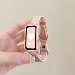 Dây đeo silicon họa tiết bện cho Xiaomi Mi Band 8 Active Silicone mềm Vòng đeo tay thể thao có vỏ đeo tay cho Redmi Band 2