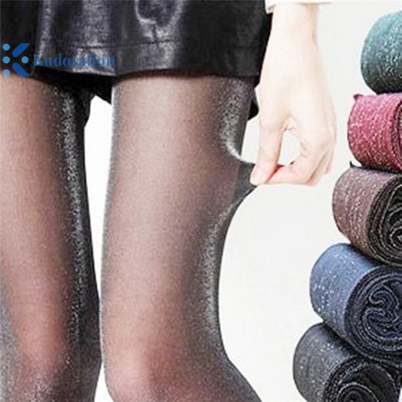 Kudosation Nữ Nữ Sáng Bóng Quần Lấp Lánh Tiệc Lấp Lánh Vớ Quần Thời Trang
