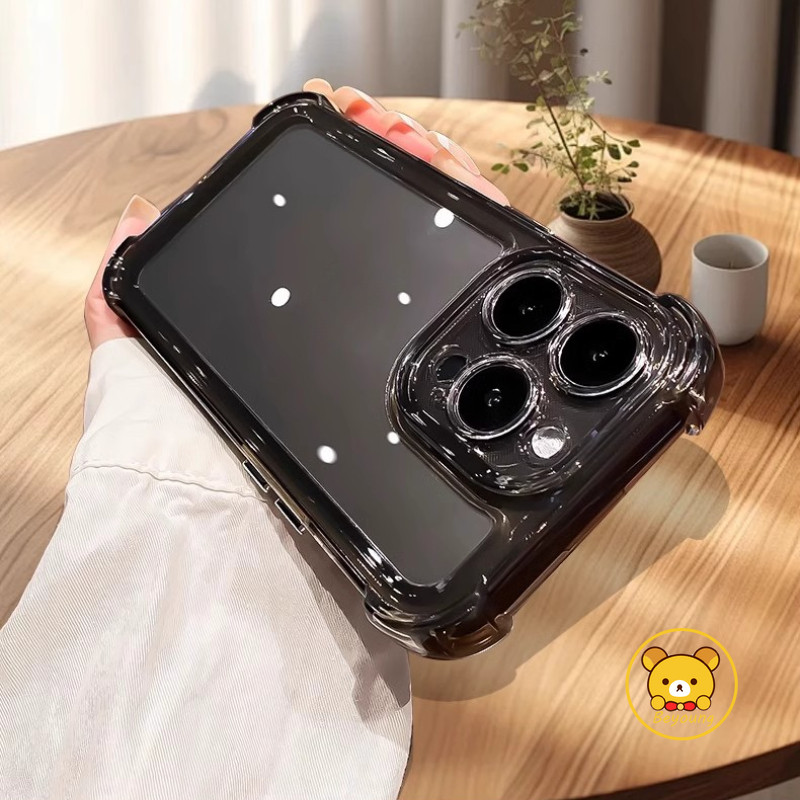 Ốp Điện Thoại Trong Suốt Chống Rơi Cho IQOO 12 Pro Neo 9 8 9S Pro 7 SE Z9 Turbo Z9X U3X Ốp Lưng Trong Suốt Túi Khí Bốn Góc Vỏ Mềm