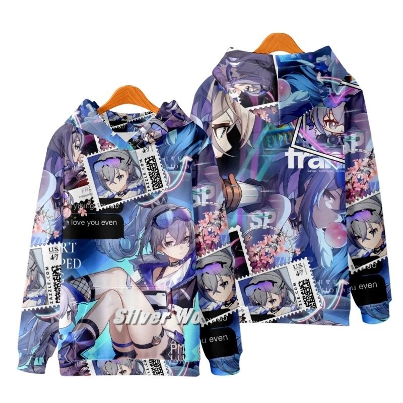 Honkai Star Rail Áo Khoác Bạc Sói Cosplay 3D, Phù Hợp Mọi Kích Cỡ