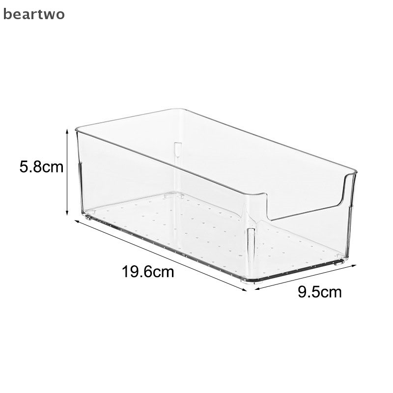 < Beartwo > Hộp Bảo Quản Trong Suốt Hộ Gia Đình Hộp Dài Vừa 1 Máy Tính Để Bàn Nhựa Sắp Xếp Đẹp