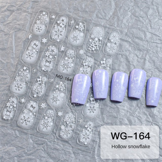 Nail Art Giáng Sinh Nail Sticker Hollow Bông Tuyết Chuông Cây Giáng Sinh Sao Bow Decal Trang Trí Móng Tay Đảng Lễ Hội Làm Móng Tay Công Cụ Cho Móng Tay Cửa Hàng