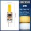 OIMG Đèn LED COB mới, Giao diện G4, G9, 12V-24V, 220V, 3W, 5W, Bóng đèn ngô tiết kiệm năng lượng bằng silicon LED, Trắng / Trắng ấm,