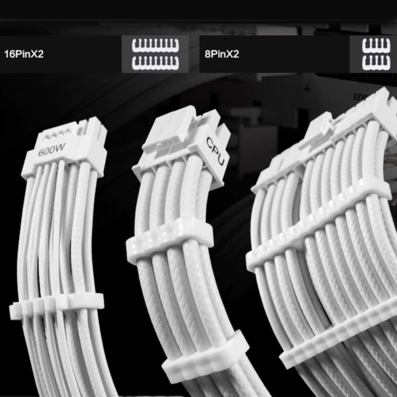 34PCS Acrylic Power Cable Combs Set for Organized Computer Wiring For 24Pin 8Pin