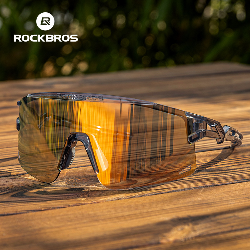 ROCKBROS Kính photochromic chống sương mù, nhẹ và thoải mái cho người dùng xe đạp unisex