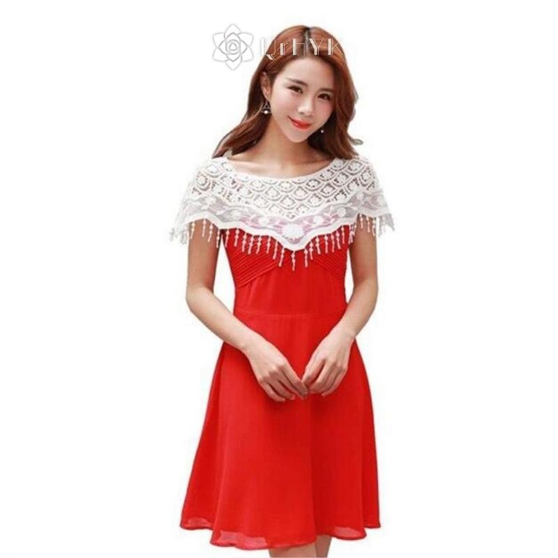 Qrhyk Nữ Dệt Kim Rỗng Ra Khăn Choàng Quấn Cưới Cô Dâu Đầm Dạ Hội Ren Khăn Choàng Cưới Hoa Hướng Dương Ren Khăn Shrug Mũi Poncho Mới