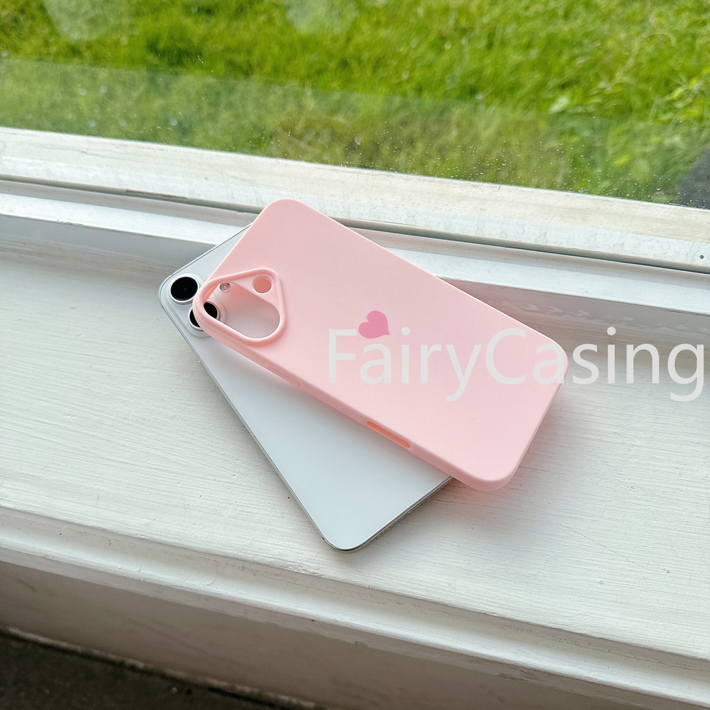 Ốp điện thoại chống sốc thời trang họa tiết trái tim tình yêu mới cho iPhone 16 15 14 13 12 11 Pro Max 7 8 Plus Vỏ TPU mềm trong suốt Funda