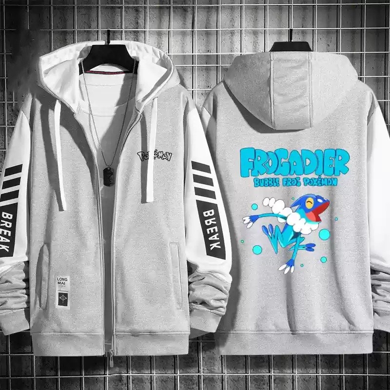 Áo khoác hoodie GN Pocket Monster Pokémon Greninja unisex, dài tay, cosplay