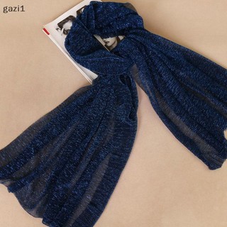 [Gazi1] 1 Khăn Lấp Lánh Nữ Hồi Giáo Shimmer Hijab Nhăn Khăn Choàng Sáng Bóng Khăn Trùm Đầu Hồi Giáo Mỏng Trong Suốt Phụ Kiện Dự Tiệc Boutique