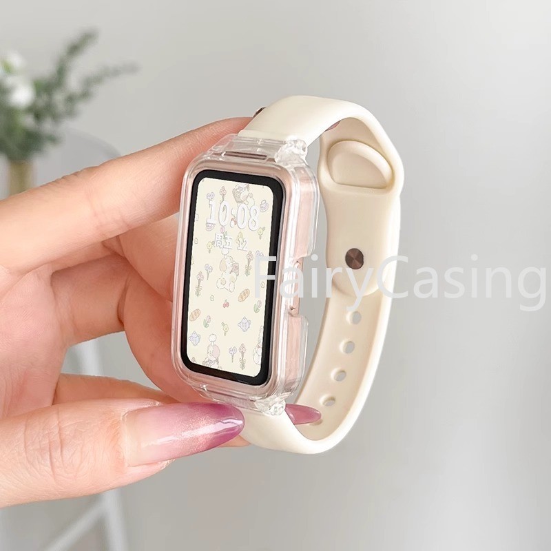 Dành Cho Huawei Fit 4 Pro 3 Honor Band 11Pro 10 9 7 6 NFC Dây Đeo Silicon Mềm Vòng Tay Thể Thao Thời Trang Dây Đeo Đồng Hồ Cho Huawei Band 9 / 8 6 / 6Pro / 7 Correa Thay Thế