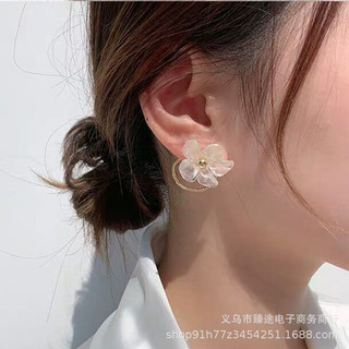 Phụ kiện nhựa hoa trong suốt Dongdaemun Hàn Quốc, DIY làm bông tai, phụ kiện tóc, nguyên liệu bán buôn