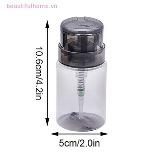 [Beautifulhome] Hộp đựng máy bơm rỗng Gel UV dạng lỏng Ba Lan Nail Art Ba Lan Chai sạch Chất tẩy rửa chai [làm đẹp]