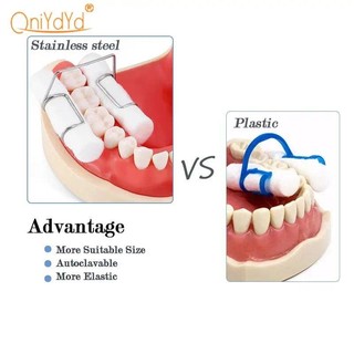 4 Miếng Dán Bông Nha Khoa Cuộn Kẹp Thép Không Gỉ Autoclavaable Cotton Giữ Khử Trùng Nha Khoa Phòng Khám Supplie Dụng Cụ