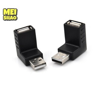 MeiShao USB 2.0 Bộ chuyển đổi góc nam sang nữ Đầu nối mở rộng hình chữ L