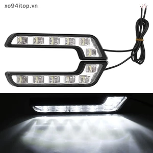 Xoitop 2 Chiếc 6 LED 12V Hình Chữ L Đèn Chạy Ban Ngày, Đèn Sương Mù, Chống Nước, Thay Thế Ô Tô VN