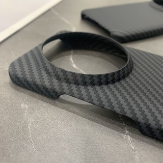 Ốp điện thoại di động Xiaomi 14ultra Ốp cứng nửa bao siêu mỏng Xiaomi13 họa tiết bằng sợi carbon miệng núi lửa