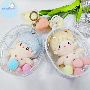 Pufangbliss 10CM Sang Trọng Doll Out Bag PVC Trong Suốt Búp Bê Cotton Hiển Thị Trong Suốt Túi Bảo Quản Trong Suốt Cho Anime Hoạt Hình Búp Bê VN