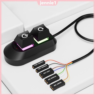 Nút nguồn máy tính để bàn 2M Chiếu sáng RGB Bo mạch chủ Bật tắt Nút công tắc nguồn PC Bo mạch chủ Nút công tắc bật nguồn cho vỏ PC [jennie1.vn]