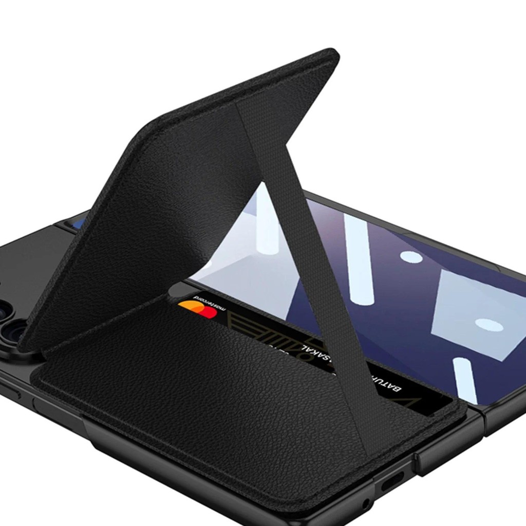 Ốp Điện Thoại Giá Đỡ Thẻ Có Thể Tháo Rời Cho Samsung Galaxy Z Fold 7 6 Fold7 Fold6 Có Vỏ Bảo Vệ Phim Cường Lực