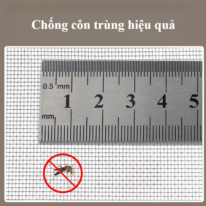 Rèm Chống Muỗi Cửa Sổ Lưới chống Muỗi - Khóa Kéo Tiện Lợi! Lưới Dày Đặc Chống Muỗi, Bụi, Côn Trùng