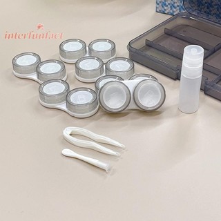 Khay Đựng Lens 6 Ô Trong Mờ Kèm Dụng Cụ Đeo Tiện Lợi