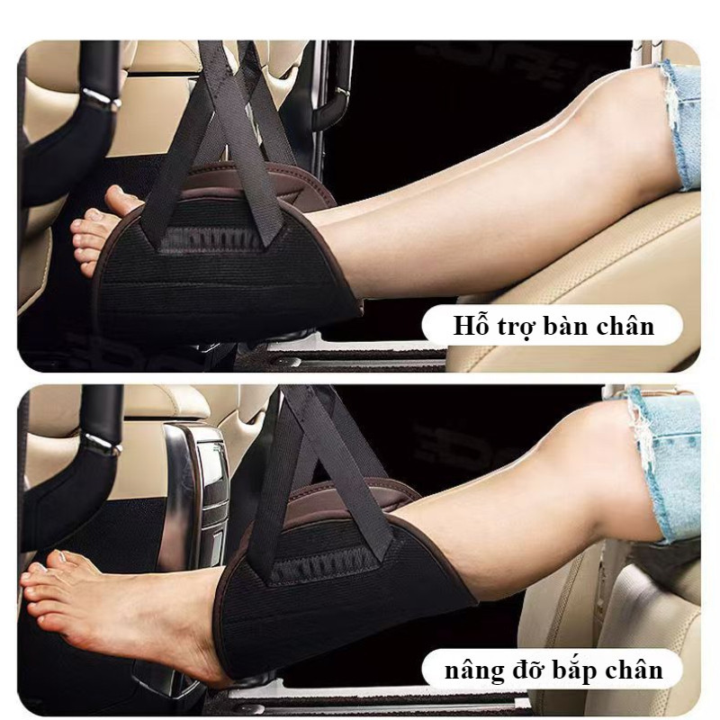 Võng gác chân treo ghế treo ô tô máy bay,dây đai gác chân nghỉ ngơi văn phòng,xe hơi du lịch