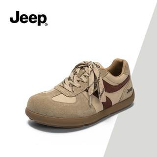 Giày thể thao nâng cao nền tảng mới của Jeep dành cho nữ mùa xuân - Da vàng đa năng, Giày trượt ván thời trang thông thường