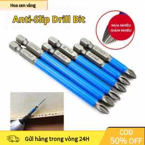 【24H】Bộ mũi tuốc nơ vít 7 chiếc, Mũi khoan tuốc nơ vít chống trượt từ tính, Bộ mũi Phillips tiêu chuẩn PH2 25mm-150mm bộ