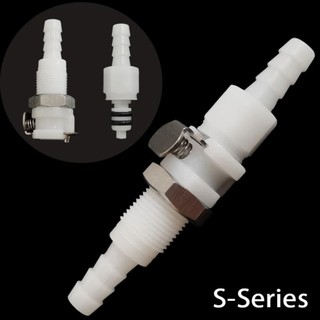 Nhựa Ngắt Kết Nối Lắp Khớp Nối Ống Khớp Nhanh Tắt Ống Kết Nối Barb Van Nam Nữ 3 / 16 1 / 4 Khớp Nối Nhanh
