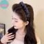 Băng Đô Quấn Tóc Iridescent Gradient Phù Hợp Mùa Hè, Có Răng Chống Trơn Trượt