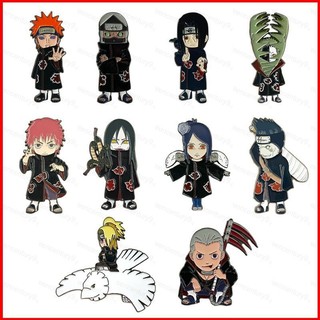 GC9 Anime Naruto Huy Hiệu Kim Loại Thổ Cẩm Túi Mặt Dây Chuyền Pin Itachi Deidara Đau Phụ Kiện Thời Trang Quà Tặng CG9