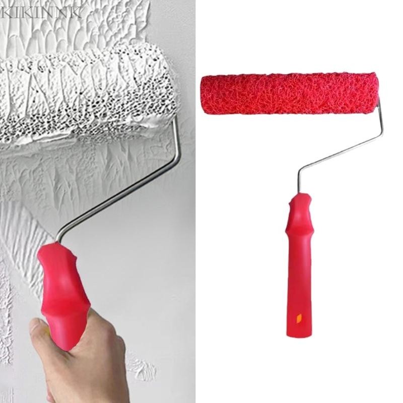 KIKIN Họa Tiết Họa Tiết Con Lăn Bàn Chải Treo Tường Con Lăn Putty Dụng Cụ Trang Trí Nhà Dễ Dàng Sử Dụng