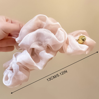 Lưới vuốt tóc nhiều lớp kèm kẹp mềm, thiết kế lông tơ dày dành cho tóc dày của bé gái và phụ nữ
