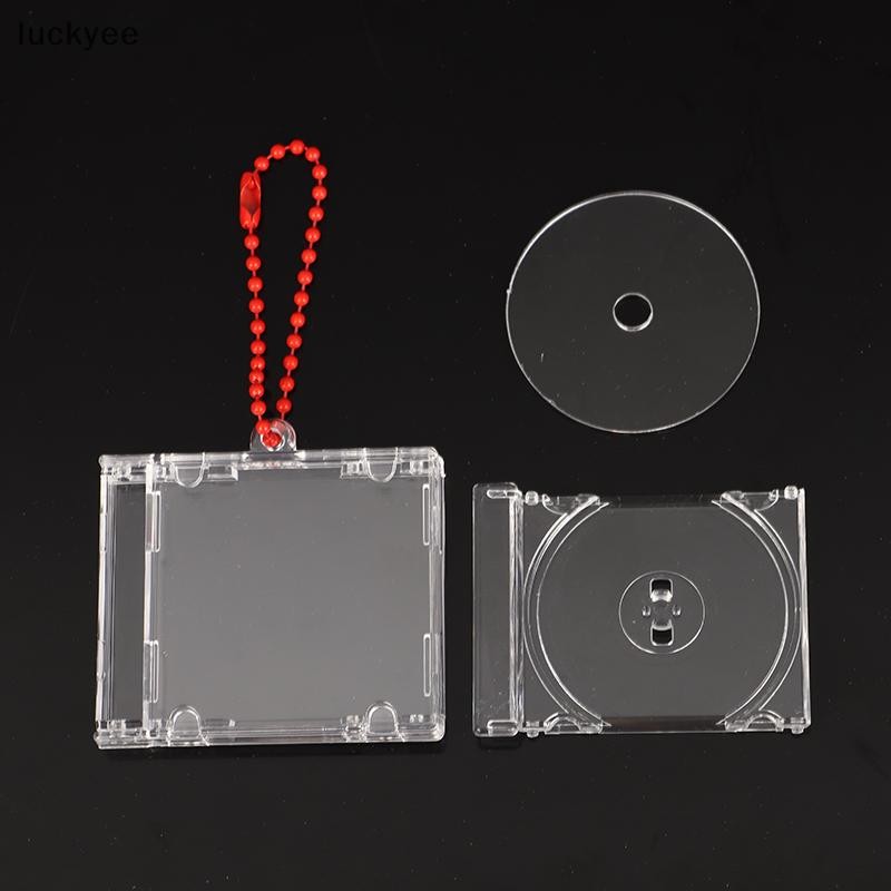 Luckyew Trống Album CD Case Móc Khóa CD Player Móc Khóa Ngoại Vi Kỷ Niệm Album Chìa Khóa Cho DIY Ba Lô Mặt Dây Chuyền TQ