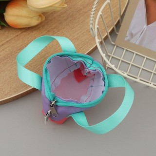 Tai nghe OIWLSAX321, Mini có dây đeo cổ tay Ví đựng tiền xu, Vỏ bảo vệ cáp màu hồng Canvas Dopaamine