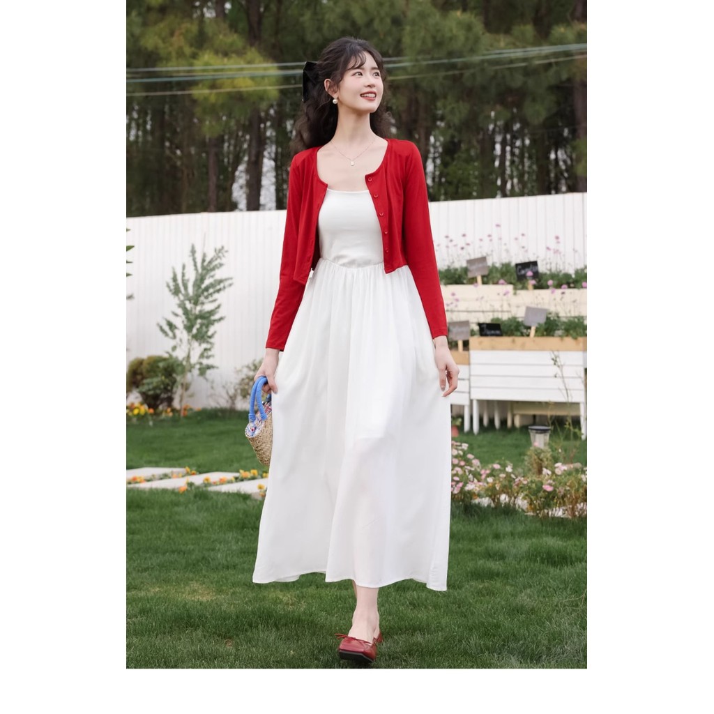 Mutu Retro Cardigan Không Tay Chống Nắng, Phong Cách Mới Cho Nữ Mùa Hè