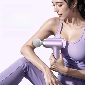 Máy massage cầm tay Gun 4 đầu 6 tiêu chuẩn cấp độ trị nhức nhối body hiệu quả, súng đấm lưng xoa bóp mini，Súng massage