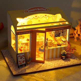 Tự Làm Handmade Ngôi Nhà Cổ Tòa Nhà Mini Nhà Lắp Ráp Mô Hình Đồ Chơi Giáo Dục Quà Tặng Sinh Nhật Cho Bé Gái Nam