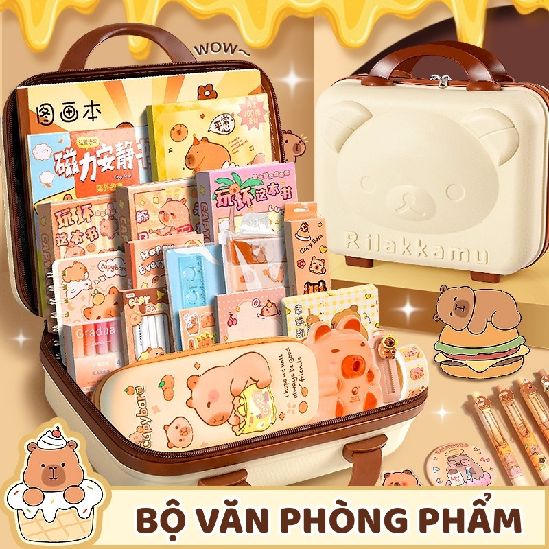 Set Quà Tặng Học Sinh Dễ Thương - Bộ Văn Phòng Phẩm Hoạt Hình, Đồ Dùng Học Tập Đáng Yêu Cho Bé Trai/Gái