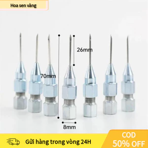 【24H】Kim bơm mỡ bò, bơm dầu đầu bơm mỡ dụng cụ bơm mỡ bò cầm tay , Đầu mũi kim bơm mỡ bò, Phụ kiện kim bơm mỡ cho bạc đạ